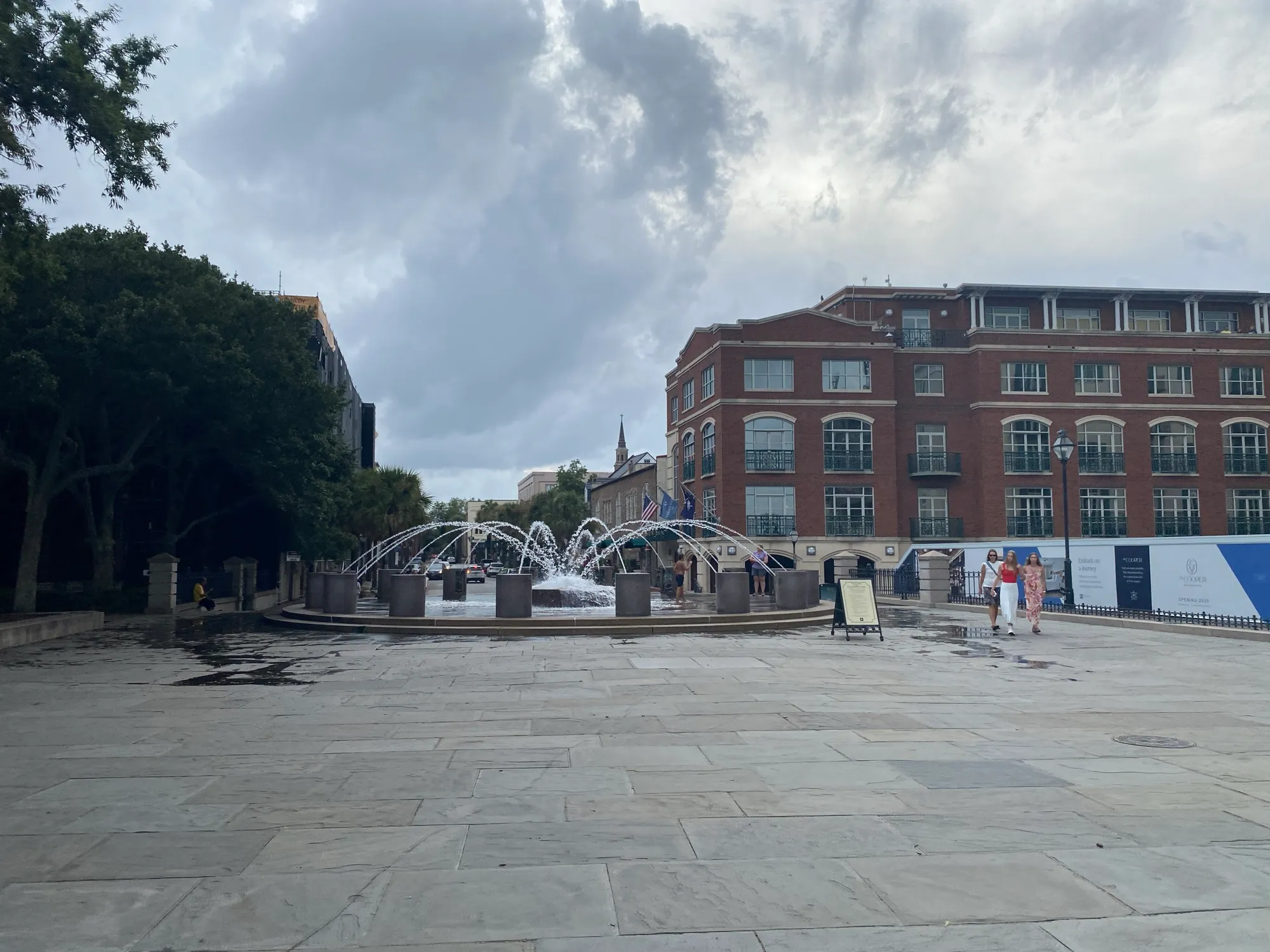 The fountain at Waterfront Park in Charleston