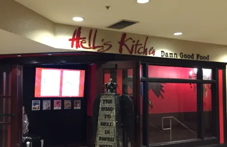 The entrance to Hell's Kitchen restaurant in downtown Minneapolis