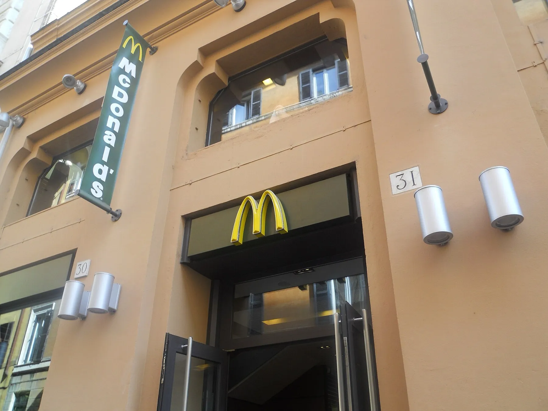 The entrance of a McDonald’s in Rome